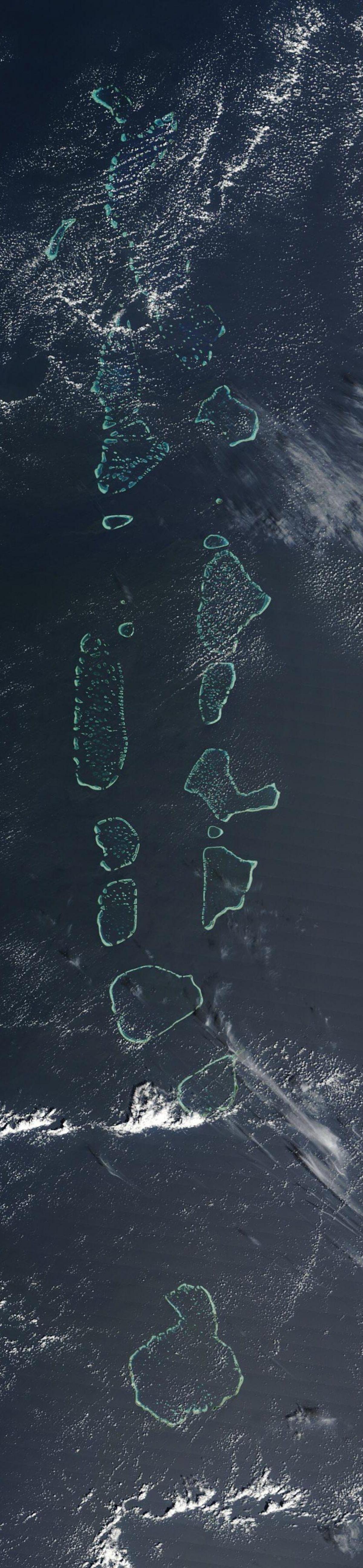 harta e maldivet satelitore