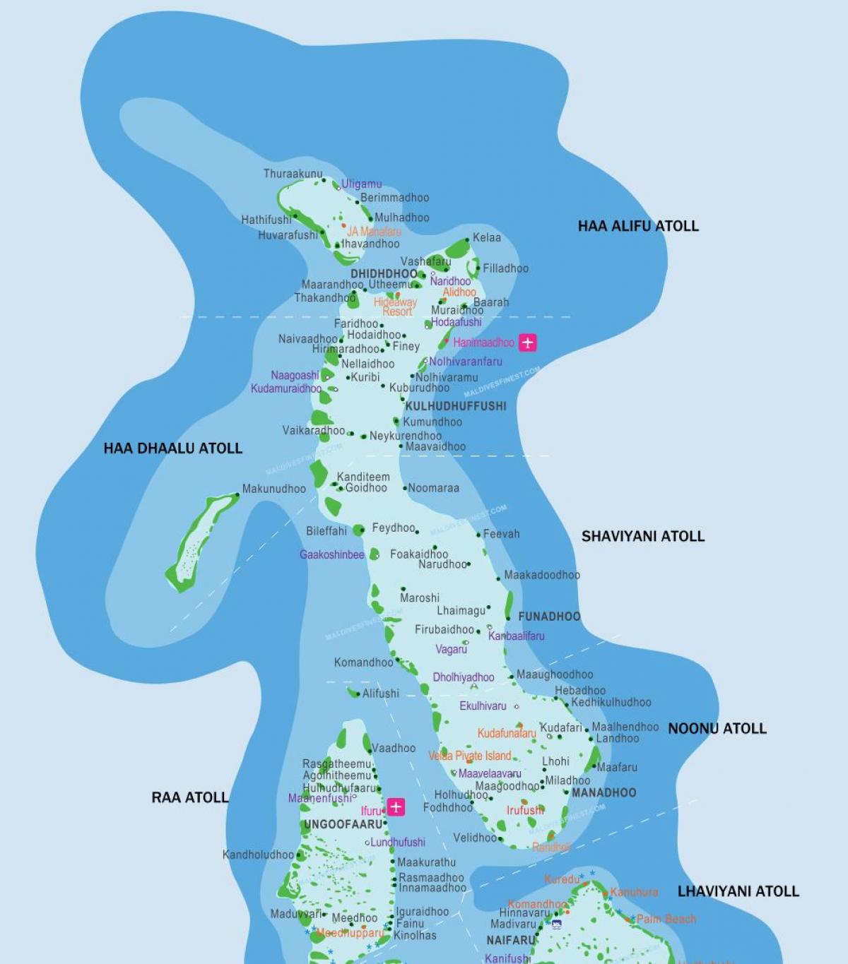 maldivet vendpushimet hartë vendndodhjen e