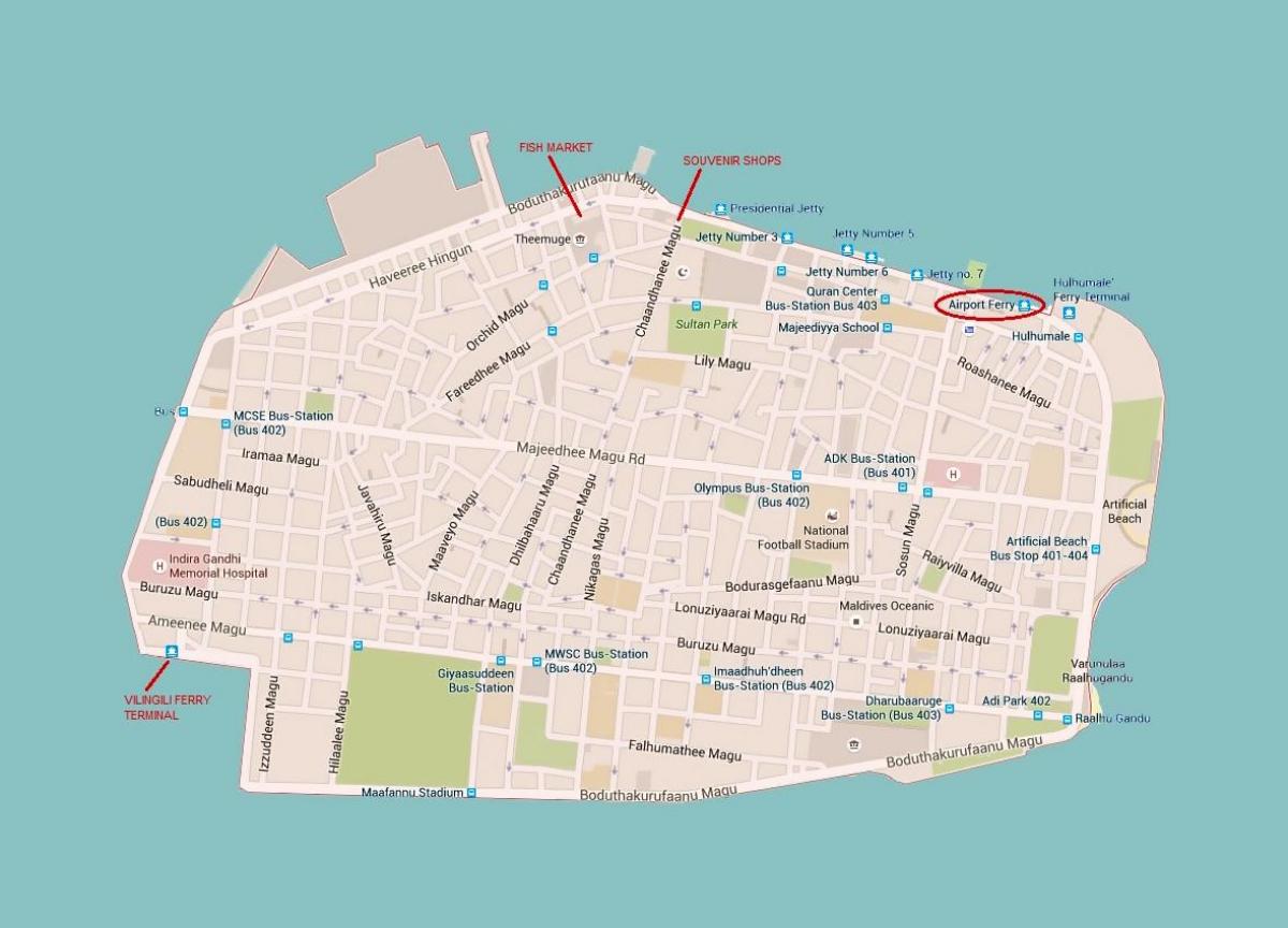 harta e meshkujve qytetit maldivet