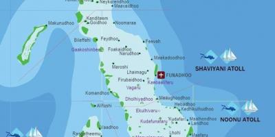Iles maldivet hartë
