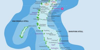 Maldivet vendpushimet hartë vendndodhjen e
