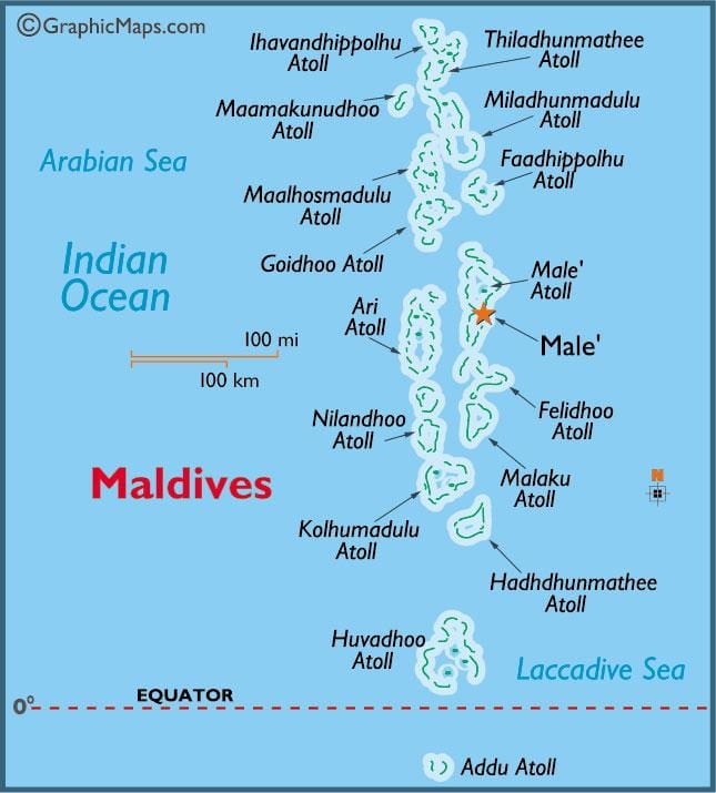 baa atoll maldivet hartë