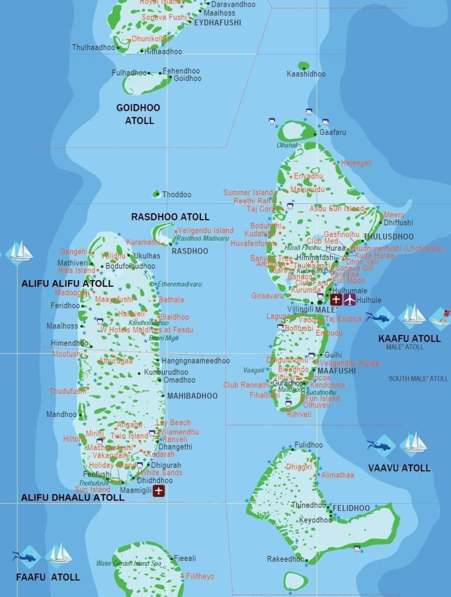 maldivet harta e kryeqytetit