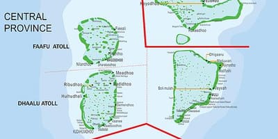 Harta e maldivet traget